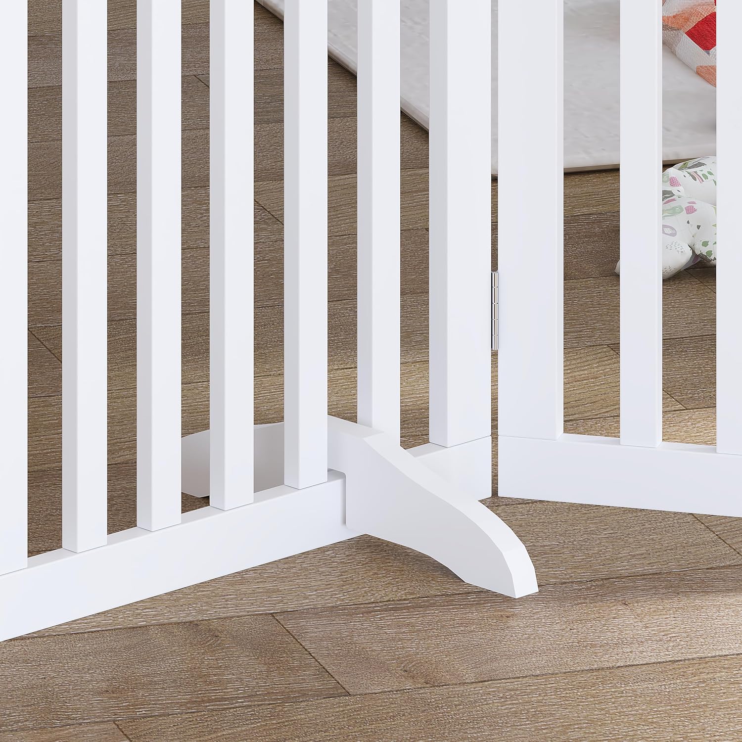 PAWLAND Support Feet for 360 Degree Configurable Dog Gate White 1