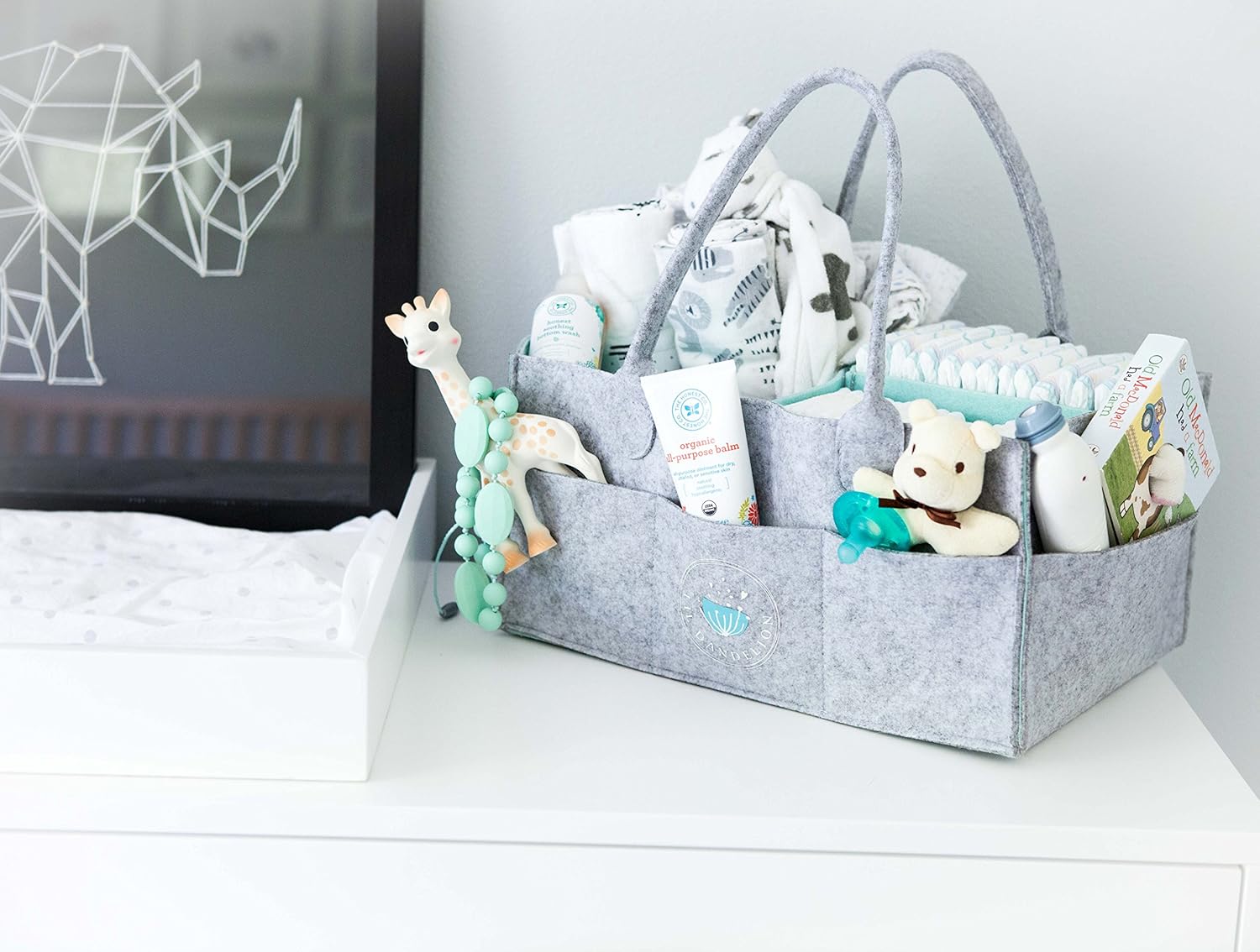 Lil Dandelion Baby Diaper Caddy Organizer 1