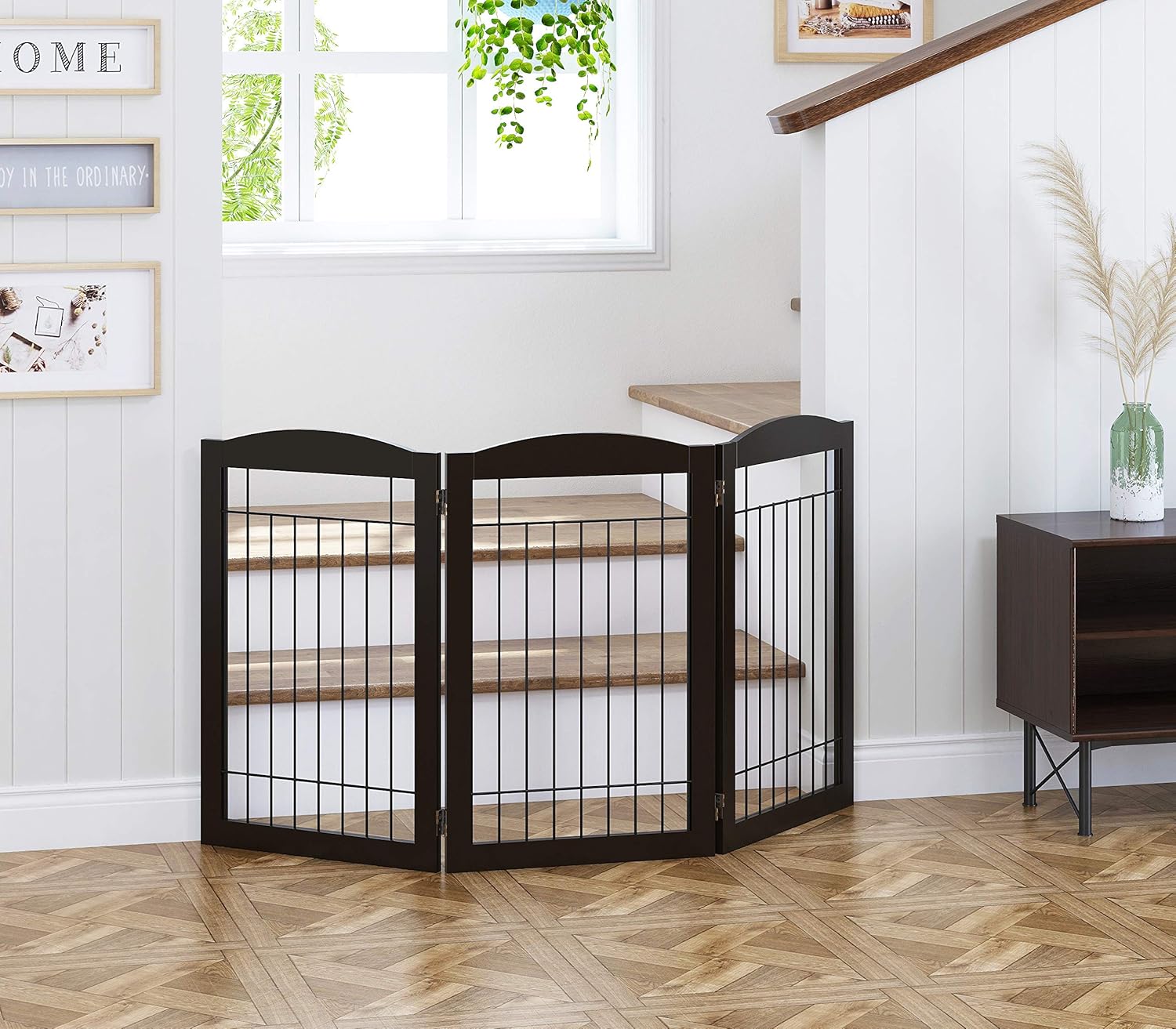Spirich 30 Tall Freestanding Pet Gate with 3 Panels