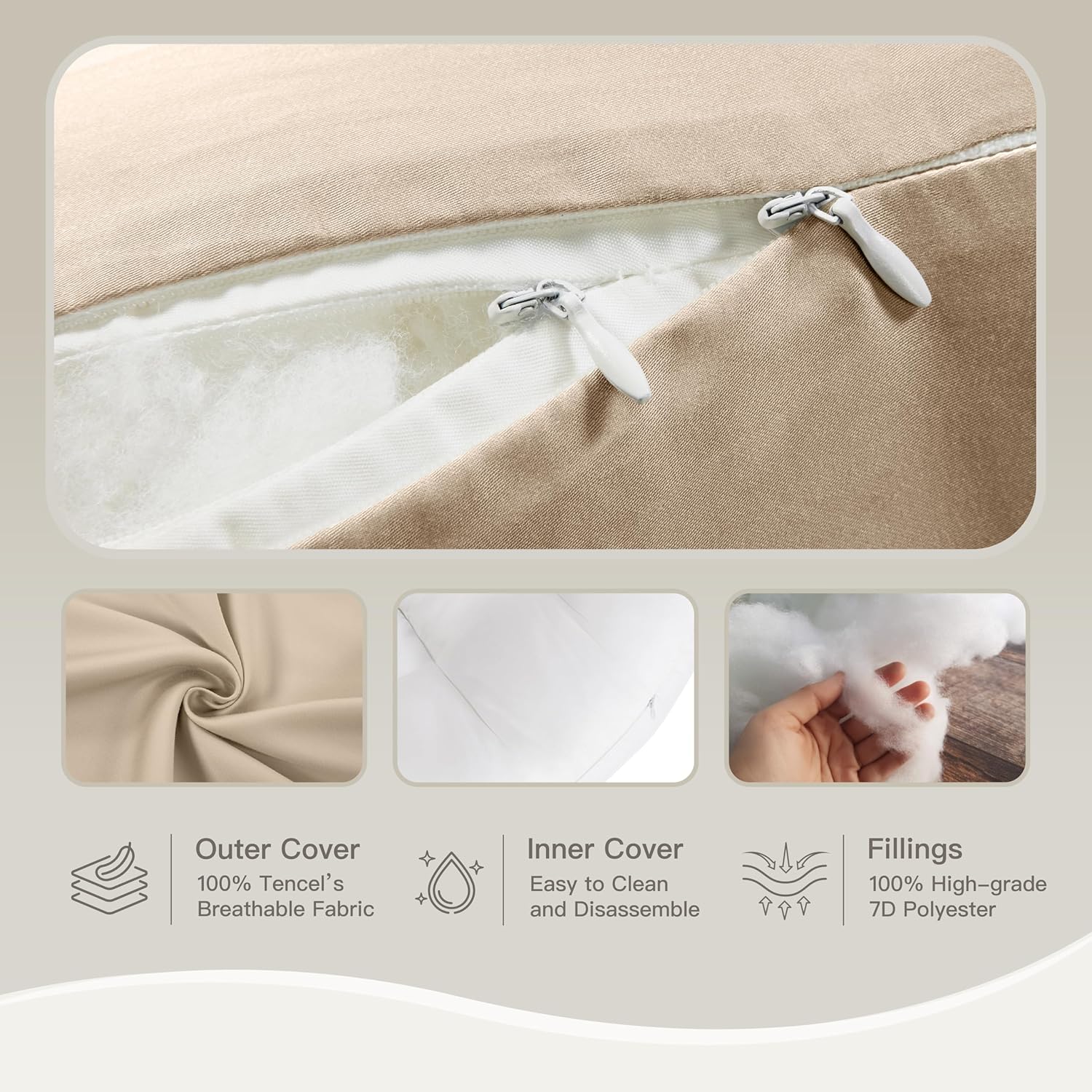 COZYREST Pregnancy Pillow with Adjustable Butterfly Shape