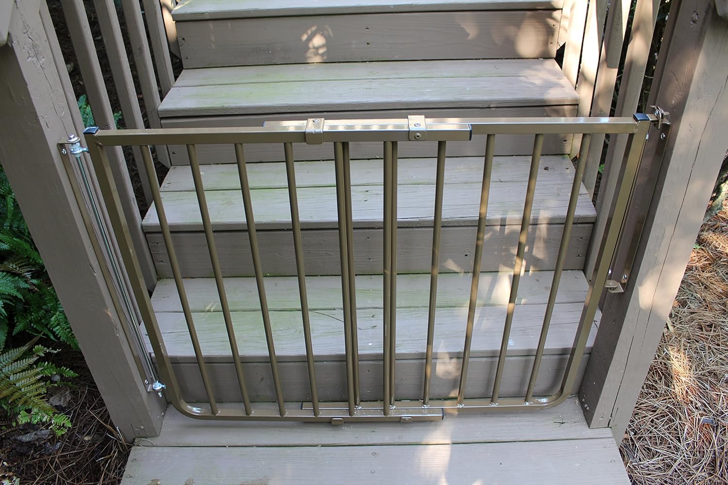 Cardinal Gates SS30OD Outdoor Baby Gate - 27-425 Inches Wide Brown