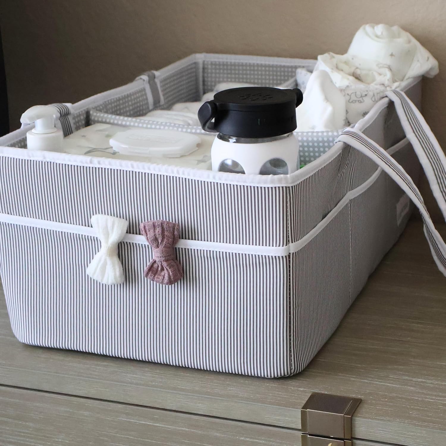 Lily Miles Extra Large Diaper Caddy Organizer - Boys and Girls Gift