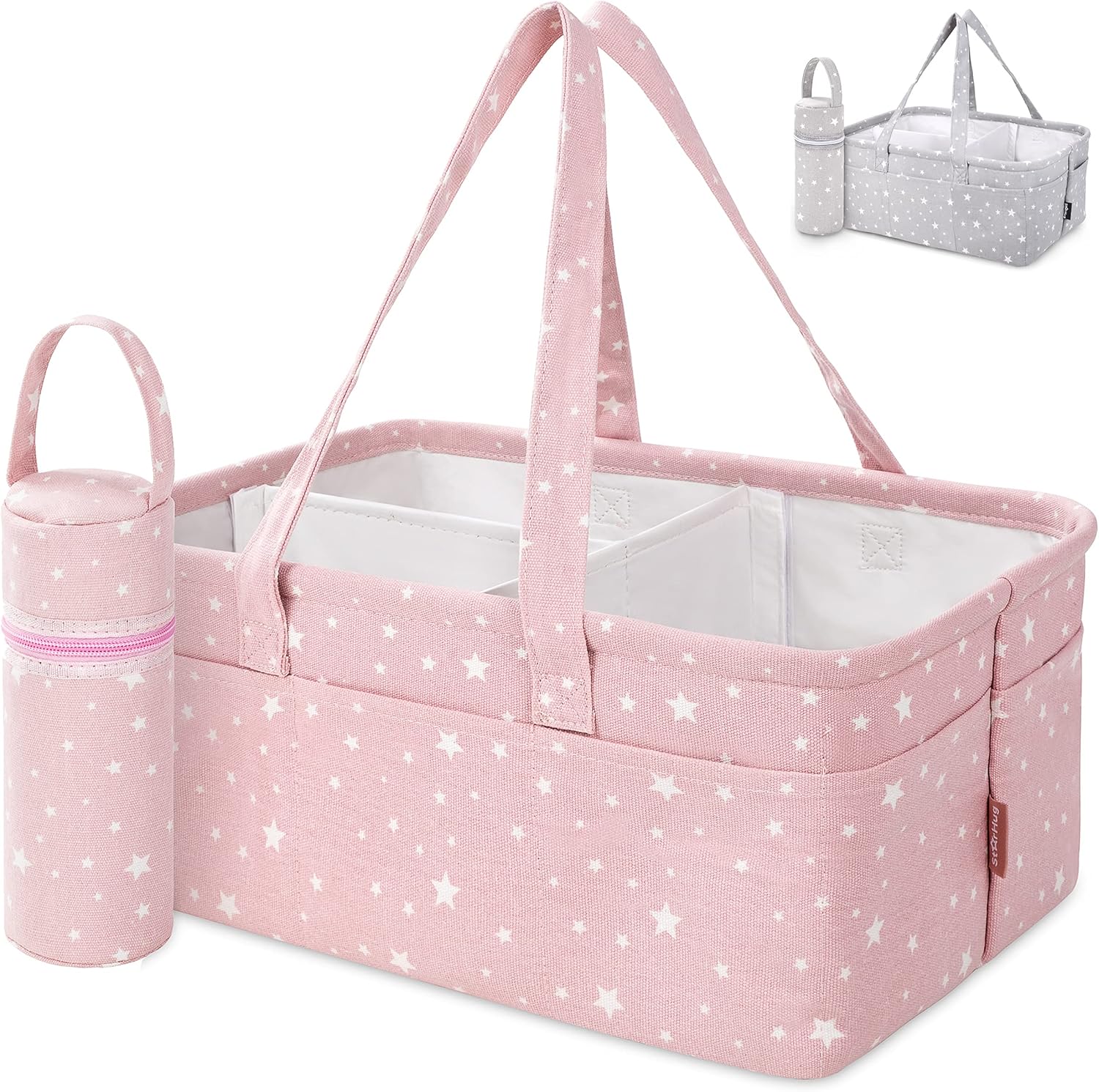 StarHug Baby Diaper Caddy Organizer - Pink 1