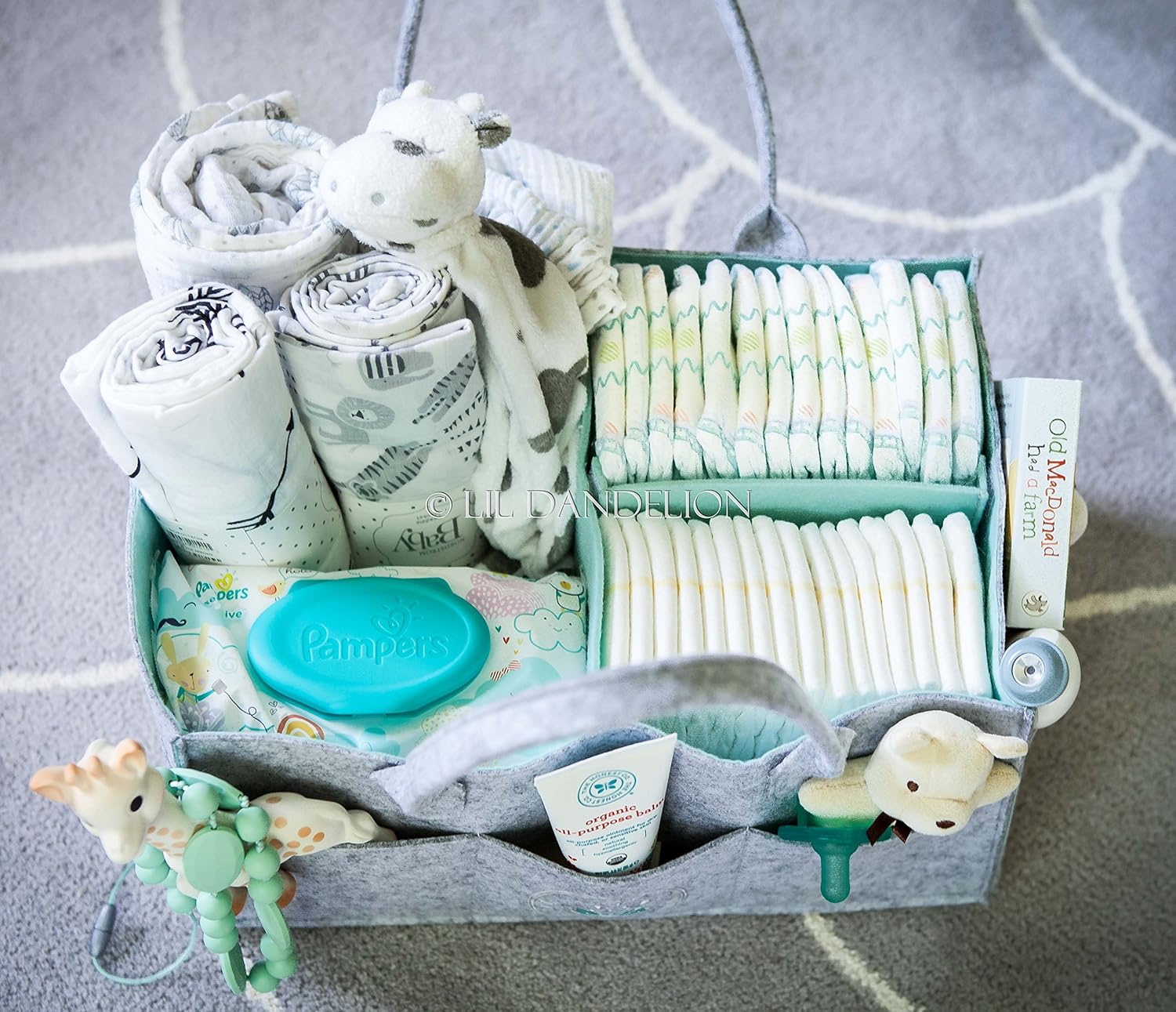 Lil Dandelion Baby Diaper Caddy Organizer 1