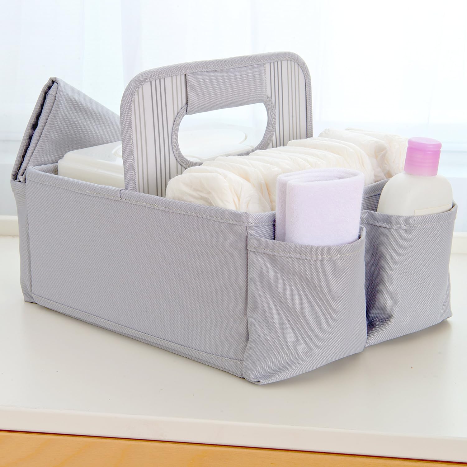 Munchkin SaraBear Diaper Caddy Grey