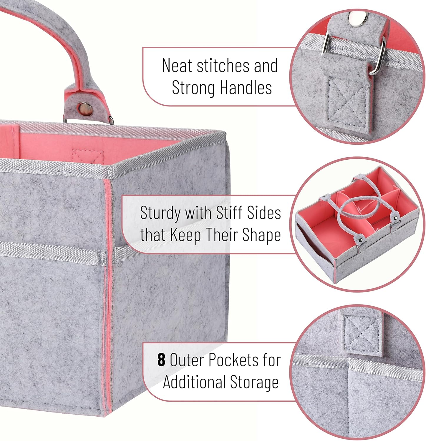 Mr Pen Baby Diaper Caddy Organizer with Handle