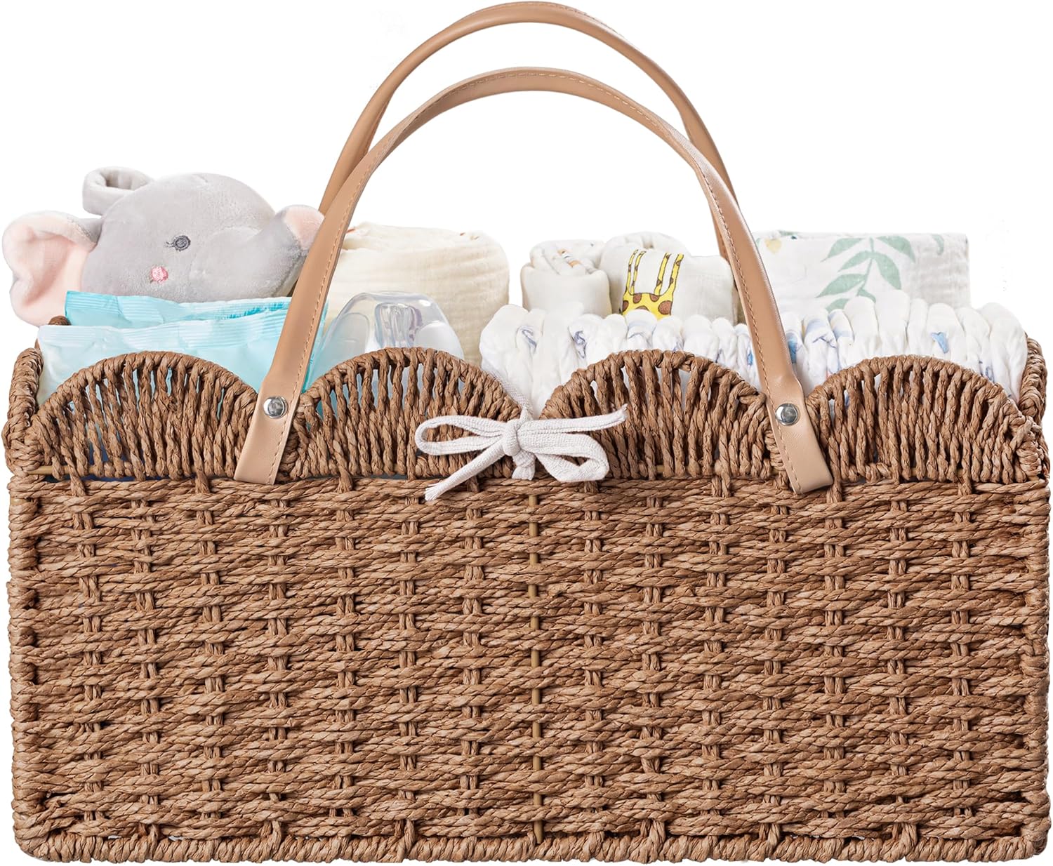 HBlife Large Baby Diaper Caddy with Removable Divider