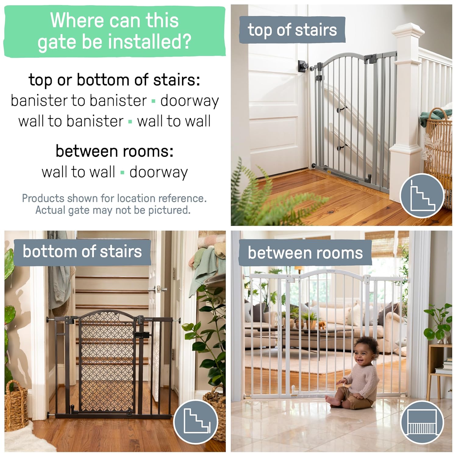 Summer Infant Extra Tall Decor Safety Gate - Gray 1