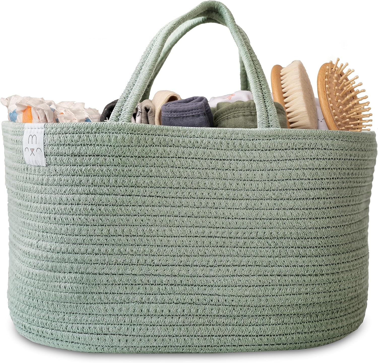 Natemia Premium Diaper Caddy Organizer Lily Pad